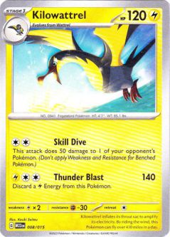 Pokemon Card - McDonalds 2023 Promo 008/015 - KILOWATTREL