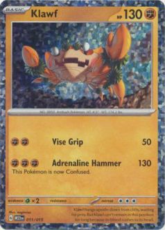 Pokemon Card - McDonalds 2023 Promo 011/015 - KLAWF (holo-foil)