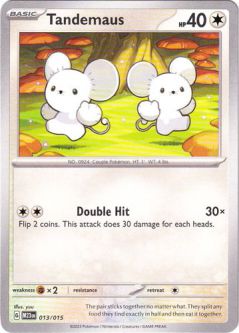 Pokemon Card - McDonalds 2023 Promo 013/015 - TANDEMAUS