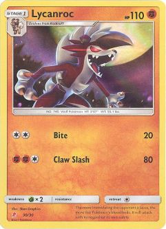 Pokemon Card Trainer Kit Promo #30/30 - LYCANROC (holo-foil)