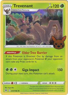 Pokemon Card - Trick or Trade BOOster Promo 017/196 - TREVENANT (holo-foil)