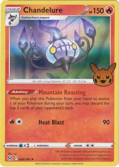 Pokemon Card - Trick or Trade BOOster Promo 026/196 - CHANDELURE (holo-foil)