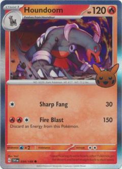 Pokemon Card - Trick or Trade BOOster Promo 034/198 - HOUNDOOM (holo-foil)