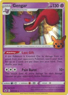 Pokemon Card - Trick or Trade BOOster Promo 057/198 - GENGAR (holo-foil)