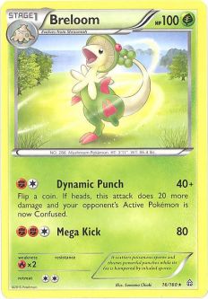Pokemon Card - XY Primal Clash 16/160 - BRELOOM (rare)