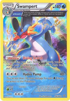Pokemon Card - XY Primal Clash 36/160 - SWAMPERT (holo-foil)