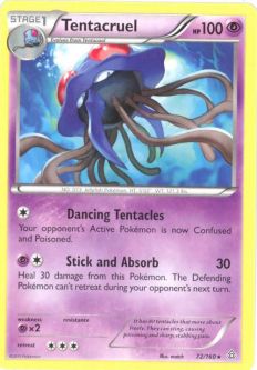 Pokemon Card - XY Primal Clash 72/160 - TENTACRUEL (rare)