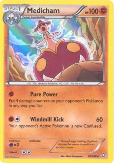 Pokemon Card - XY Primal Clash 80/160 - MEDICHAM (holo-foil)