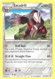 Pokemon Card - XY Primal Clash 96/160 - EXCADRILL (rare)
