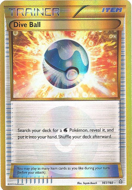 Pokemon Card - XY: Primal Clash 161/160 - DIVE BALL (holo-foil)
