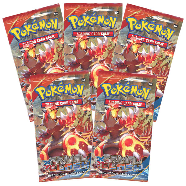 Pokemon Cards - XY Primal Clash - Booster Packs (5 Pack Lot)