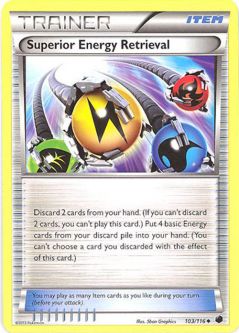 Pokemon Card - B&W: Plasma Freeze 103/116 - SUPERIOR ENERGY RETRIEVAL (uncommon)