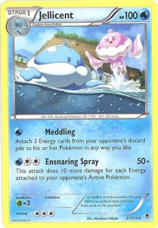 Pokemon Card - XY Phantom Forces 21/119 - JELLICENT (rare)