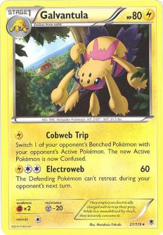 Pokemon Card - XY: Phantom Forces 27/119 - GALVANTULA (rare)