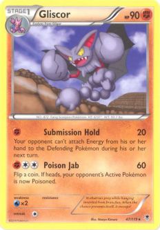 Pokemon Card - XY: Phantom Forces 47/119 - GLISCOR (rare)