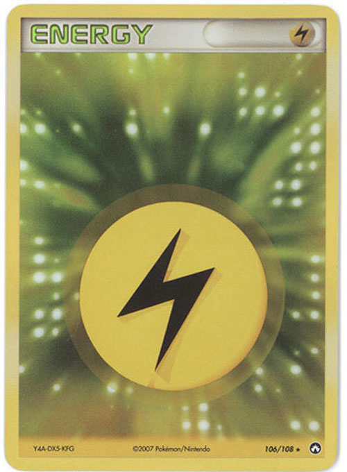 Pokemon Card - Power Keepers 106/108 - LIGHTNING ENERGY (holo-foil)