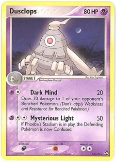 Pokemon Card - Power Keepers 14/108 - DUSCLOPS (rare)