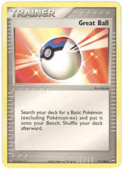 Pokemon Card - Power Keepers 77/108 - GREAT BALL (uncommon)