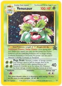 Pokemon Card - Black Star Promo #13 - VENUSAUR (holo-foil)