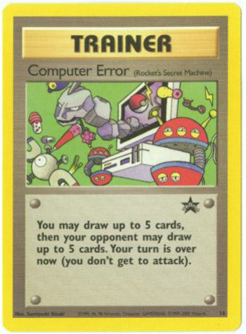Pokemon Card - Black Star Promo #16 - COMPUTER ERROR
