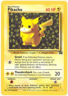 Pokemon Card - Black Star Promo #1 - PIKACHU