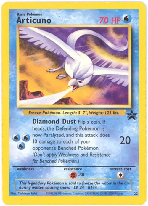 Pokemon Card - Black Star Promo #22 - ARTICUNO