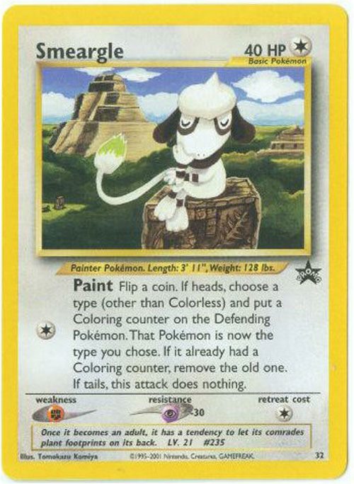 Pokemon Card - Black Star Promo #32 - SMEARGLE