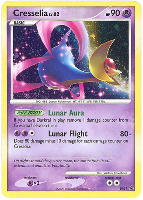 Pokemon Card - D&P Promo #DP51 - CRESSELIA lv.62 (holo-foil)