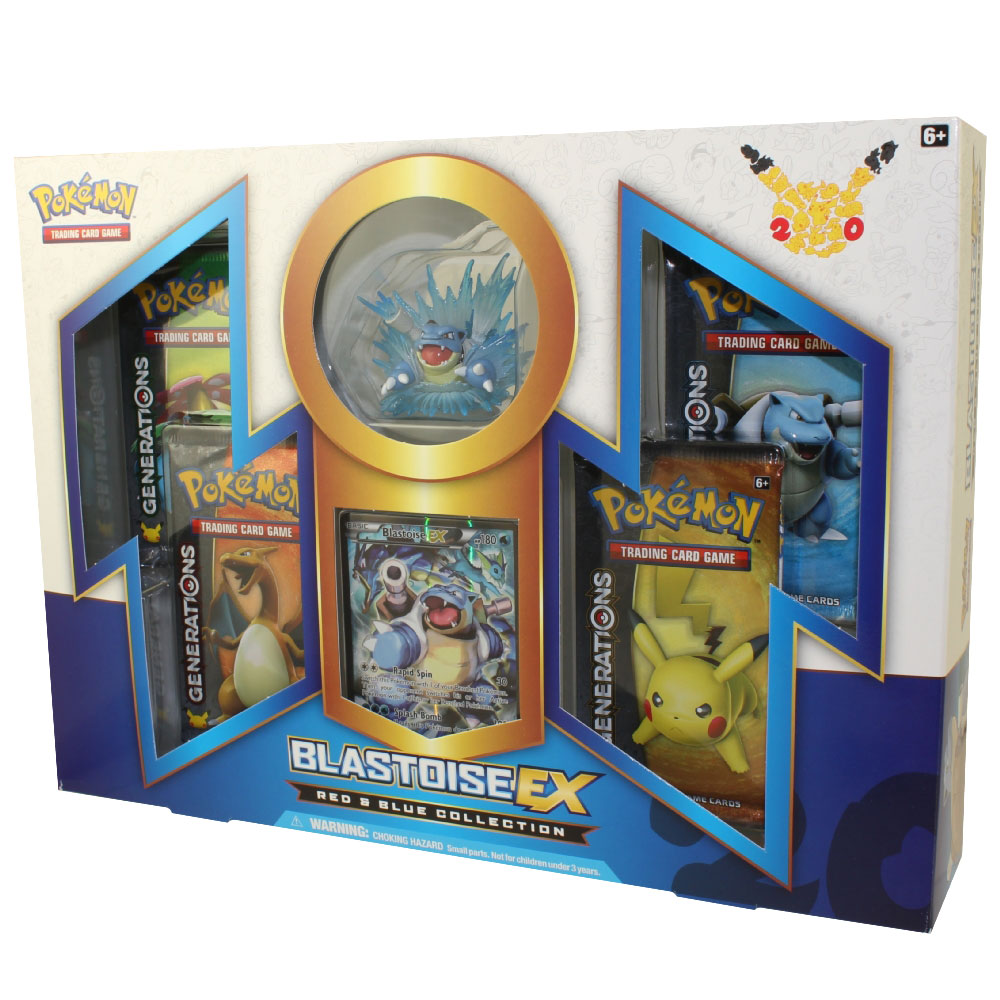 Pokemon Cards - Red & Blue Collection - BLASTOISE EX (Boosters, Special Foil, Figure)