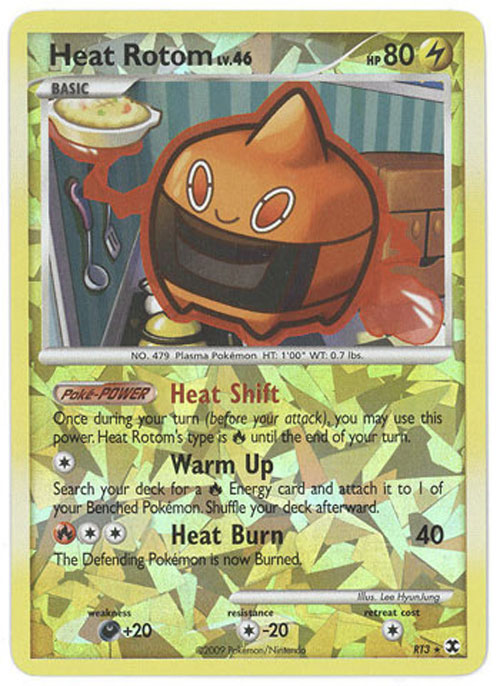 Pokemon Card - PL: Rising Rivals RT3 - HEAT ROTOM Lv.46 (ultra rare holo-foil)