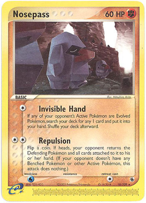 Pokemon Card Ruby Sapphire 18 109 NOSEPASS rare BBToyStore Toys Plush Trading Cards Action Figures Games online retail store shop sale