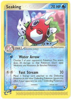 Pokemon Card - Ruby & Sapphire 21/109 - SEAKING (rare)