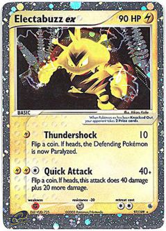 Pokemon Card - Ruby & Sapphire 97/109 - ELECTABUZZ EX (holo-foil)