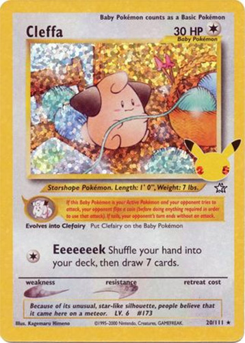 Pokemon Card - Celebrations Classic Collection 20/111 - CLEFFA (holo-foil)