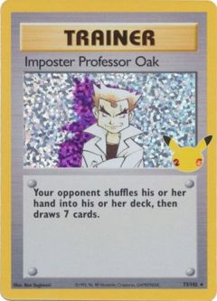 Pokemon Card - Celebrations Classic Collection 73/102 - IMPOSTER PROFESSOR OAK (holo-foil)