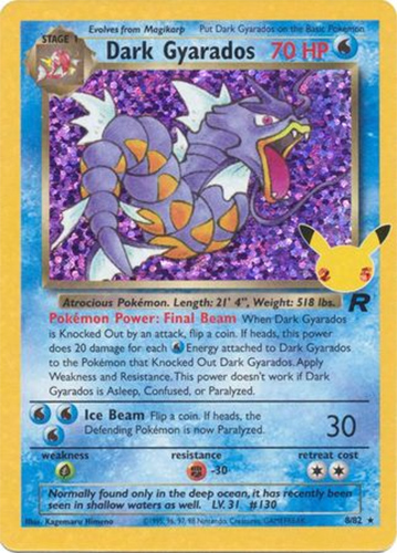 Pokemon Card - Celebrations Classic Collection 8/82 - DARK GYARADOS (holo-foil)