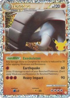 Pokemon Card - Celebrations Classic Collection 107/123 - DONPHAN (holo-foil)