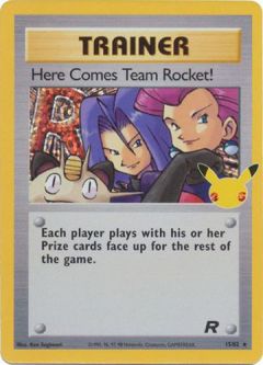 Pokemon Card - Celebrations Classic Collection 15/82 - HERE COMES TEAM ROCKET (holo-foil)