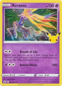 Pokemon Card - Celebrations 012/025 - XERNEAS (holo-foil)