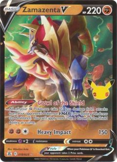 Pokemon Card - Celebrations 018/025 - ZAMAZENTA V (holo-foil)