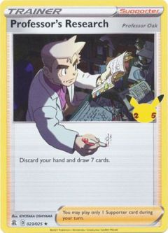 Pokemon Card - Celebrations 023/025 - PROFESSOR'S RESEARCH (holo-foil)