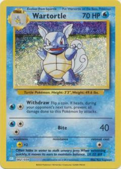 Pokemon Card - Classic Collection [CLB] 002/034 - WARTORTLE (holo-foil)