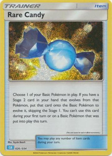 Pokemon Card - Classic Collection [CLB] 026/034 - RARE CANDY (holo-foil):  BBToyStore.com - Toys, Plush, Trading Cards, Action Figures & Games online  retail store shop sale
