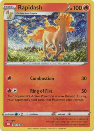 Pokemon Card - Classic Collection [CLC] 005/034 - RAPIDASH (holo-foil)