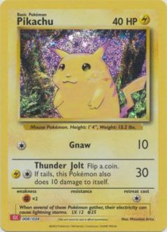 Pokemon Card - Classic Collection [CLC] 008/034 - PIKACHU (holo-foil)