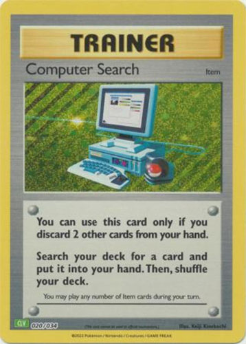 Pokemon Card - Classic Collection [CLV] 020/034 - COMPUTER SEARCH (holo-foil)