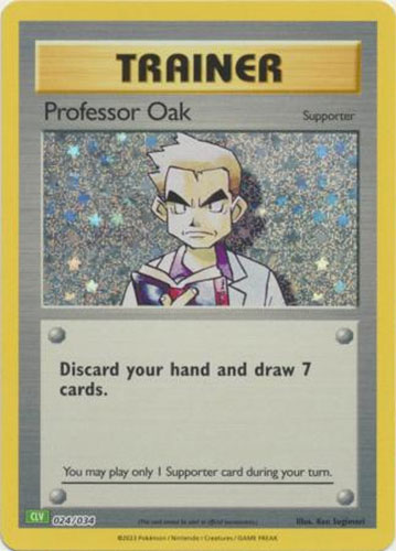 Pokemon Card - Classic Collection [CLV] 024/034 - PROFESSOR OAK (holo-foil):  BBToyStore.com - Toys, Plush, Trading Cards, Action Figures & Games online  retail store shop sale