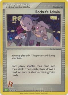 Pokemon Card - Classic Collection [CLV] 026/034 - ROCKET'S ADMIN. (holo-foil)