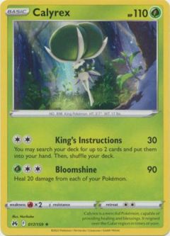 Pokemon Card - Crown Zenith 017/159 - CALYREX (holo-foil)