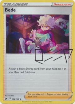 Pokemon Card - Crown Zenith 124/159 - BEDE (holo-foil)